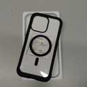 Miracase Magnetic for iPhone 15 Pro Max Case 6.7'' [Compatible with Magsafe] Full-Body Drop Proof Bumper Phone Case for iPhone 15 Pro Max with Built-in 9H Tempered Glass Screen Protector,Black