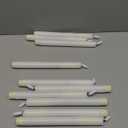 GenSwin Flameless Ivory Taper Candles Flickering with 10-Key Remote, Battery Operated Led Warm 3D Wick Light Window Candles Real Wax Pack of 6, Christmas Home Wedding Decor(0.78 X 9.64 Inch)