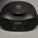 Greadio Boombox Portable CD Players for Home with Bluetooth, Boom Box CD Player FM Radio Combo, Stereo Sound, AC/Battery Powered, CD/CD-R/RW Compatible, Support AUX/USB/Headphone, Timer, Repeatable