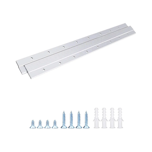 French Cleat Picture Hanger, Aluminum Z Hanger Interlocking Wall Mounting Bracket Hardware Kit Z Clips for Hanging Wall Painting, Mirrors, Panels, Artwork, Cabinet, Whiteboard (18 inch-1 Pair)