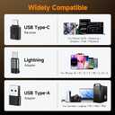 COMICA Revo S Wireless Handheld Microphone, Professional Handheld Interview Mic for iPhone16 15, Android Phones, Laptops, PC with USB-C Plug, Reporter Mic for Content Creators, Interviews, Reporting