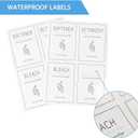 Laundry Detergent Dispenser Set with Labels and Handle for Laundry Room Organization and Storage- Easy Pour 2 Pack 50 oz Liquid Laundry Containers for Laundry Room Decor, Farmhouse Decor