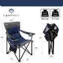 Oversized Portable Camping Chairs, Collapsible Outdoor Chairs with Pocket and Cup Holders, Carry Bag for Camping,Tailgates,Beach,and Sports, 21.2 x 22 x 35.4 inches