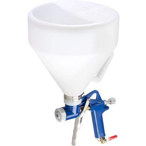 HILTEX 31229 Air Texture with 1.32 Gallon Hopper, 3 Nozzles: 4.0mm, 6.0mm, 8.0mm, Drywall Texture Sprayer for Stucco Mud or Popcorn on Walls and Ceiling, Knockdown, Spray with Handle