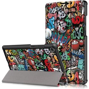 Case for Lenovo Tab M8 TB-8505F, Ratesell Lightweight Smart Trifold Stand Case Cover for Lenovo Tab M8 FHD TB-8705F / TB-8705N / Tab M8 HD TB-8505F / TB-8505X / Smart Tab M8 TB-8505FS Graffiti