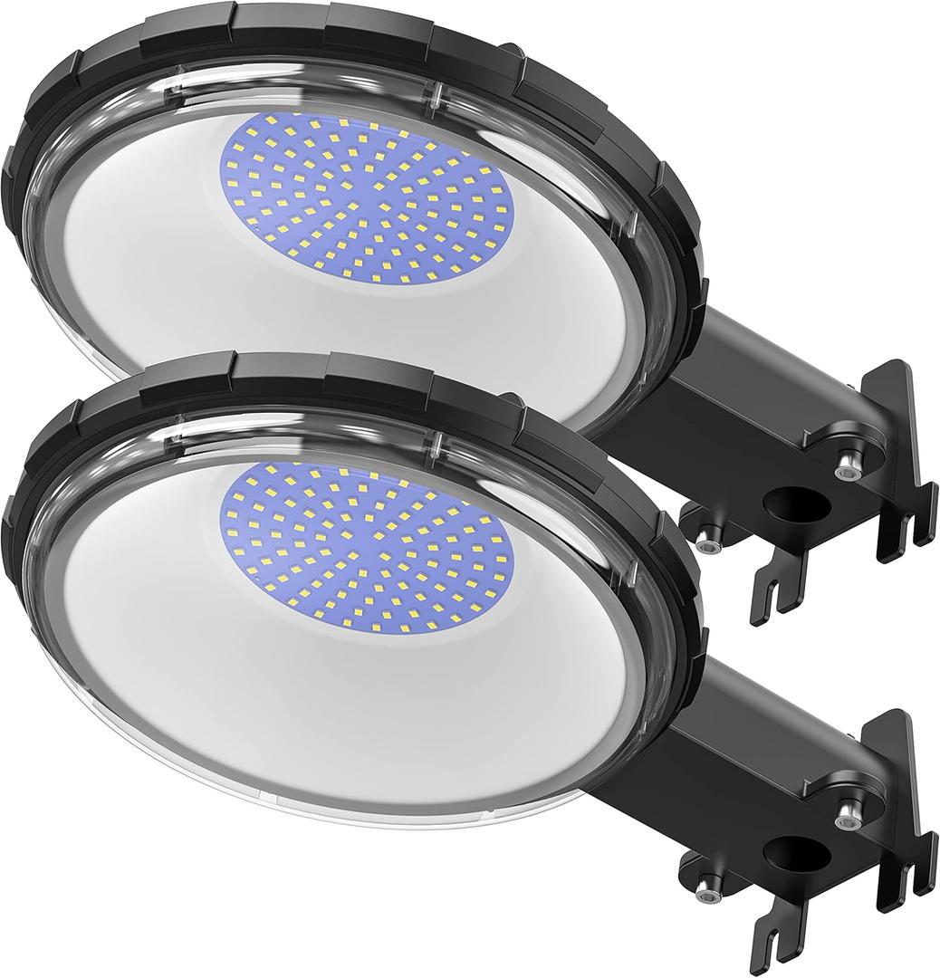 Viugreum 2 Pack 100W 12000LM LED Barn Light,Dusk to Dawn Outdoor Lighting, Garden Light Ip65 Waterproof 5000k Daylight (700w MH/HPS Replacement) Security Light with Photocell