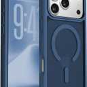 Magnetic for iPhone 17 Pro Max Case, [Compatible with Magsafe] [Military-Grade Protection] [Translucent Matte] Anti-Scratch Back, Non-Slip, Shockproof Protective Phone Cover 6.9", Blue