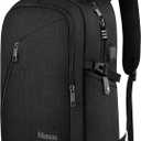 Mancro Laptop Backpack for Travel 17.3 in Anti-Theft Business Backpack Large Travel Computer Bag Daypack Work College Bookbag for Men Women, Black