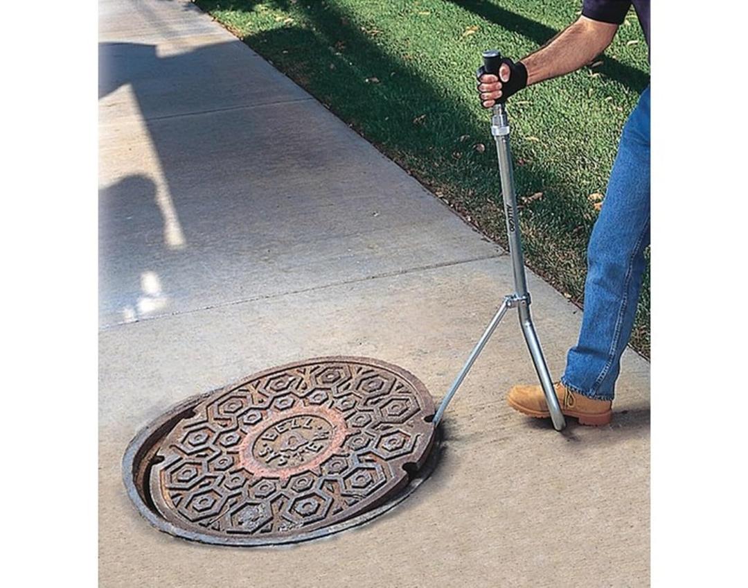 Allegro Industries 9401‐20 Deluxe Manhole Lid Lifter, 6, Silver