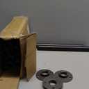 28'' x 14'' H-Shape Industrial Pipe Table Leg Set - Iron Base LegsCoffee & End Tables, Desks, Nightstand - Vintage, Mid-Century Modern Aesthetic - Dark Grey Black Rough Pipes