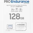 Samsung PRO Endurance 128GB MicroSDXC Memory Card with Adapter for Dash Cam, Body Cam, and Security Camera Class 10, U3, V30 (MB-MJ128KA/AM)