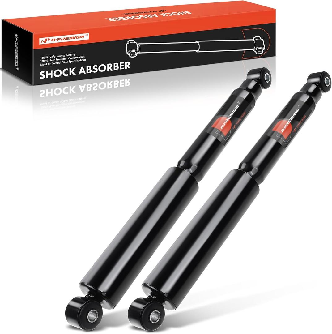 A-Premium Rear Shock Absorbers Compatible with Cadillac Escalade 2008-2014 & Chevrolet Avalanche 2007-2013, Suburban 1500 2007-2014, Tahoe 2007-2014 & GMC Yukon 2007-2014