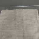 Kevin Textile Pack of 2, Christmas Soft Corduroy Soild Decorative Square Throw Pillow Covers Set Cushion Cases for Sofa Bedroom Car 18 x 18 Inch 45 x 45 cm, Creamy White