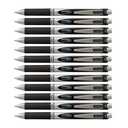 Pentel EnerGel Retractable Liquid Gel Pens, Medium Point, 0.7 mm, Silver Barrel, 12 Black Ink pens, the Ultimate writing pens, the Best Writing Pens for office, school and journaling, Pack of 12