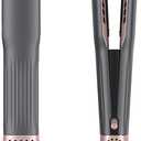 2 in 1 Wet to Dry Hair Dryer and Straightener with High Speed Airflow, Ionic Air Straight Style from Wet Hair, Rapid Heat-Up, Adjustable Temps, LCD Display, Fast Drying and Hair Straightening in One