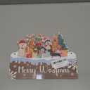 Motomate Merry Woofmas Chrsitmas Dog Sign, Funny Dog Front Porch Door Decor, Christmas Wall Hanging Decor - 8x10 Inch