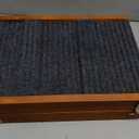 Foldable Dog Ramp for Couch, Small Dog Ramp for Bed Pet Ramps for Small Dogs Indoor, 4 Adjustable Height from 13.6" to 21", Stable Pet Steps with Non-Slip Pad, Use for Low Bed Couch Stairs, Walnut