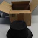 GiftExpress 6" Tall Black Magician Felt Top Hat for Adults, Butler Costume Top Hat, Ringmaster Hat, Steampunk Hat, Dress Up Party Hat
