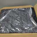 Wimarsbon Storage Ottoman, Vanity Stools with Metal Legs, 16.5" x 11.8" x 18" Modern Faux Mink Fur Footstool, Makeup Chair with Anti-Slip Feet, Accent Table,Footrest,Storage Bench for Bedroom (Black)