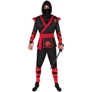 Spooktacular Creations Men Ninja Costume, Halloween Costume Adult Ninja for Halloween Cosplay Party XL