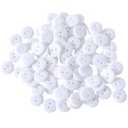 Colorful Sewing Buttons, 15mm Round, 2-Hole, 200 Pack, Mixed Colors Flatback Button (White-200pcs), Pack of 5
