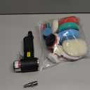 1/2/3 Inch Random Orbital Air Sander, Mini Pneumatic Sander for Auto Body Work, High Speed Air Powered Polisher with 15 Polishing Buffing Pads,18 Sandpapers