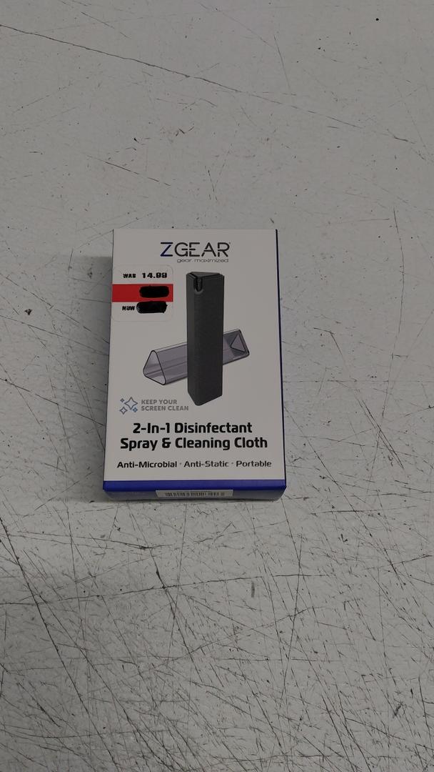 ZGEAR 2-IN-1 DISINFECTANT spray & Spray & Cleaning Cloth