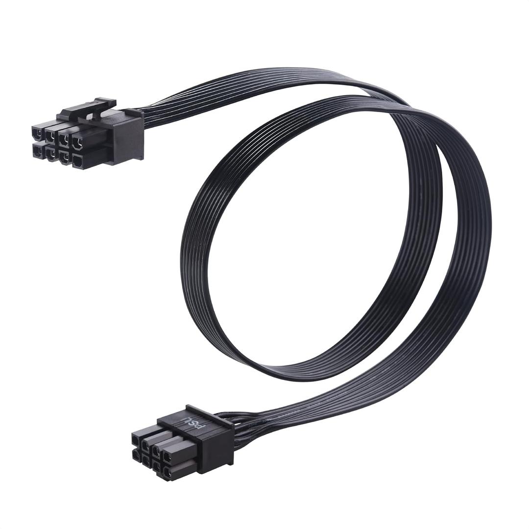 Cable Matters 8 Pin GPU Power Cable - 2ft, 8Pin PSU(EPS/ATX) Male to 6+2Pin PCIe/GPU Male Cable, Graphics Card Power Cord, Compatible with Corsair Type 3 and Type 4, Not for EVGA PSU
