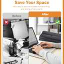 Cesil Accordian File Organizer Expanding File Folder, 13 Pockets, A4 Letter Size Paper Document Receipt Folder for Classroom, Home, Office and Travel