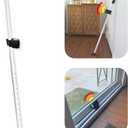 Securityman Door Security Bar with Alarm | Sliding Door Security | Door Stopper (120 dB Extra Loud Alarm) Enjoy Peace of Mind with Durable, Heavy Duty Door Jammer Door Stop Alarm Stick Inside
