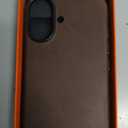 SHIELDON Top Grain Crazy Horse Leather Case for iPhone 17 6.3" 2025, Compatible with Magsafe, [Camera Button Updated], Magnetic Wireless Charging, Shockproof, Metal Buttons & Camera Bezel - Dark Brown