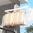 Clothes Drying Rack Wall Mounted,Drying Rack Clothing,Laundry Drying Rack Wall Mount,Collapsible Drying Racks for Laundry,Retractable,Foldable,Clothes Hanger Rack,Clothes Dryer Rack, White Color