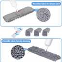 Mop for Floor Cleaning - 2-in-1 Double-Sided Microfiber Spray Mop with Flip Design, 3 Reusable Pads, for Laminate, Ceramic, Tile, Vinyl - Home & Commercial Use