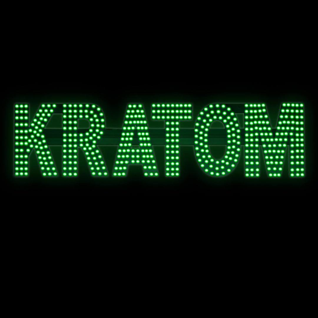 LED Neon Kratom Store Sign - 31.5"x9.1" Large LED Advertisement Store Sign For Business,Bright Neon shop Sign For Window Wall Door
