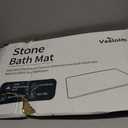 VEELOIM Stone Bath Mat Diatomaceous Earth Shower Mat Non-Slip Super Absorbent Diatomite Stone Bath Mats for Bathroom Floor Quick Drying Natural Easy to Clean(23.6''15.4" Gray)
