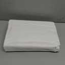 TEXAS LINEN CO. 100% Organic Cotton Sheets Twin Size - 3 PC Organic Cotton Percale Sheets Twin Set (White), Soft, Cooling Breathable Bedsheets, 16" Deep Pocket Hotel Bedding - GOTS Certified