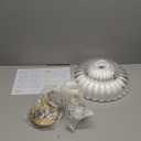 Glass Pendant Lights Kitchen Island, 11.8" Vintage Lighting Glass Light Fixtures Brushed Gold Modern Glass Chandelier Hanging Ceiling for Dining Living Room Restaurant Bedroom Foyer Entryway (12in/1PC)