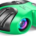 LET'S GO! Binocular for Kids, Compact High Resolution Shockproof Binoculars (Green)