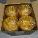 Yungyan 200 Pack Disposable Clear Plastic Bowls for Party Supplies 6oz Hard Plastic Salsa Dessert Ice Cream Candy Fruit Small Glitter Bowl for Wedding Baby Shower Birthday(Gold)