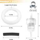 Car Diesel Heater Fuel Line Kit, Vehicle Fuel Tank Hose Clip Kit with Filter & Connecting Hoses, Automotive Diesel Heater Repair Accessories, OEM# 1320399A Replacement (16FT)
