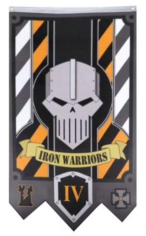 Iron Warriors Legion IV Flag Game Banner Man Cave 30x50in Banner 150D Polyester Decor