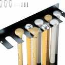 Bat Rack: Wall-Mounted Baseball & Softball Bat Holder - Heavy Duty Metal Storage for 10 Bats