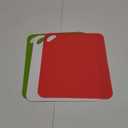 Dexas Heavy Duty Cutting Board Grippmat, Flexible Cutting Boards for Kitchen, Set of 3, Non Slip Plastic Board Cutting Mat 11.5 by 14 Inches Gray, Red, White and Green Set, Kitchen Gadgets