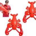 Large 20" RED Blow-up Inflatable Lobster Pool Toy Luau Nautical Clam Bake Beach Hawaii Key West Theme Party Decoration (2 Pack)