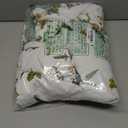 MUXHOMO Duvet Cover King Size, Reversible Floral Green Duvet Cover Set with Zipper Closure, 3 Pieces Botanical Patterns Soft Microfiber Bedding Set with 4 Ties (90"x104", 2 Pillow Cases) (04 - Green Flower (No Comforter))