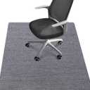 Office Chair Mat - for Hardwood Floors, Large Non-Slip Easy-Clean Floor Protection Blanket (Grey, “48 x 36in”).
