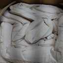 HYMOKEGE Beige Oversized King Comforter Set Seersucker 7 Pieces, All Season Luxury Bed in a Bag for Bedroom, Bedding Set with Comforter, Sheets, Pillowcases & Shams