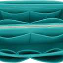 LEXSION Felt Purse Bag Organizer Insert with zipper Bag Tote Shaper Fit Speedy Neverful PM MM