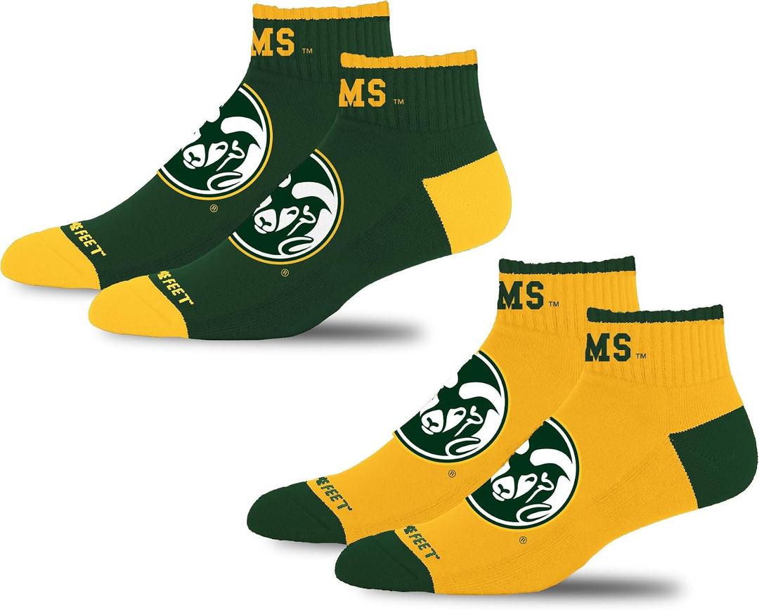 For Bare Feet NCAA Unisex Kids Front and Center Two Pack Ncaa Youth