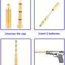 22LR Laser Bore Sight End Barrel, Red Dot Boresighter(3 Set Batteries)